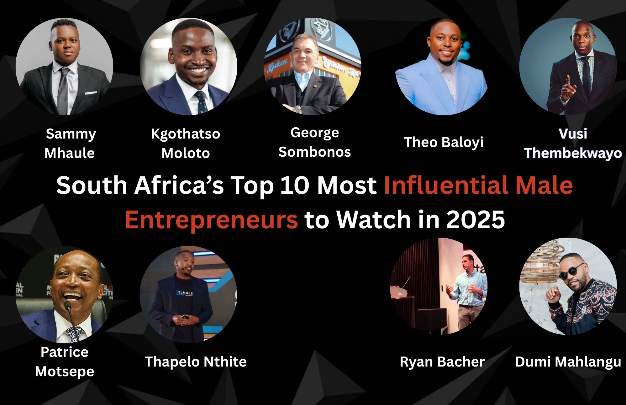 South Africa’s Top 10 Most Influential Male Entrepreneurs to Watch in 2025